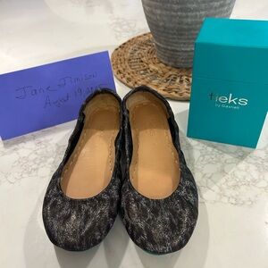 Tieks limited edition Black Leopard size 8 (worn once)
